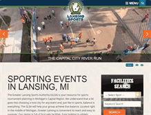 Tablet Screenshot of lansingsports.org